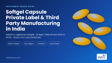 Softgel Capsule Private Label & Third Party Manufacturing in India: Gelatin, Veg Softgels and Omega-3 Explained
